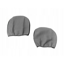 Pair grey headrest cover - pair,