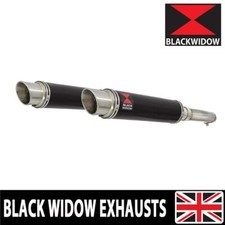GL1500 GL 1500 Goldwing Twin Exhaust Silencer Kit 350mm GP Round Black BG35R