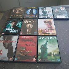 10 HORROR MOVIES - DVD - COLLECTION - JOBLOT - BUNDLE - hostel - cloverfield - 