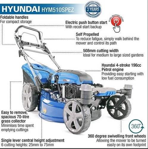 Hyundai hym510spez 196cc - hym510spez,