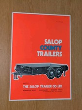 PRE USED SALOP COUNTY TRAILERS SUPERB COLOUR FARMING ORIGINAL COLLECTORS BROCHUR