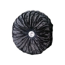 Round Small Cushion Filled Small  Diamond Stitched