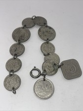 Silver dutch coin - dutch, bracelet