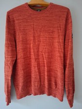 Mens Lerros Sweater Jumper Pullover Orange Large Long Sleeves
