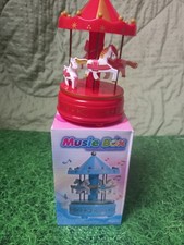 Musical Carousel Red,Rotating