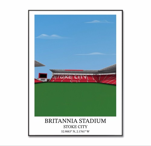 Stoke city football poster - city,