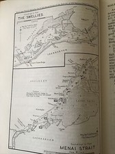 VINTAGE SEA CHART / NAUTICAL MAP 1961 -The Swellies & Menai Strait   - To Frame?