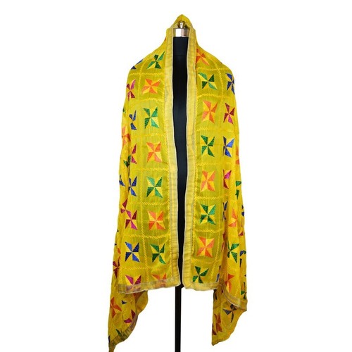 Women phulkari dupatta - women's,