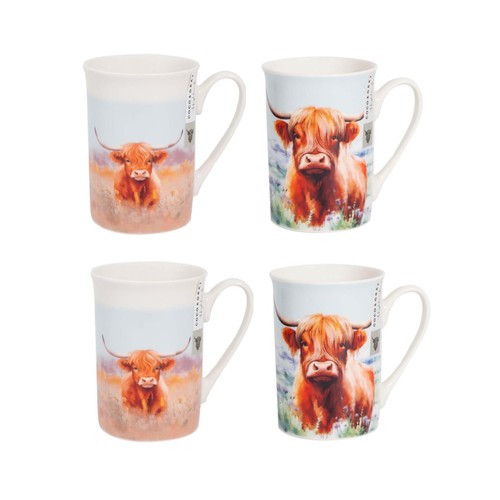 Highland cow coffee - cow, mug