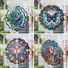 3D Metal Wind Spinner Outdoor
