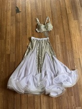 Women's Silver and White Belly