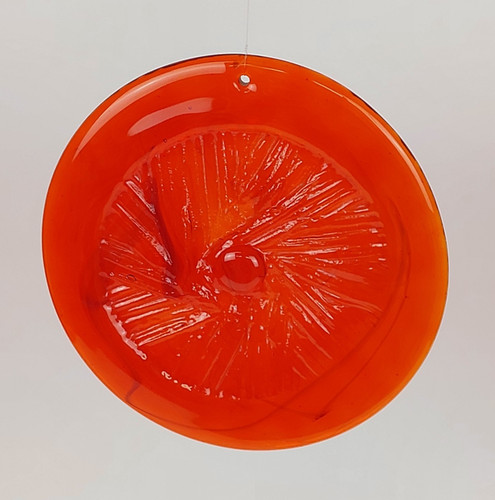 Vintage red art glass - art, sun