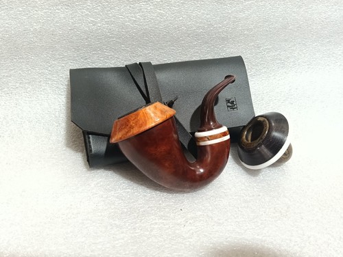 Double calabash pipe full - , bent