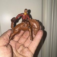 CAST Iron TOY COWBOY ON