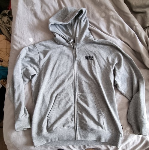 Vans grey zipped hoody - vans, size