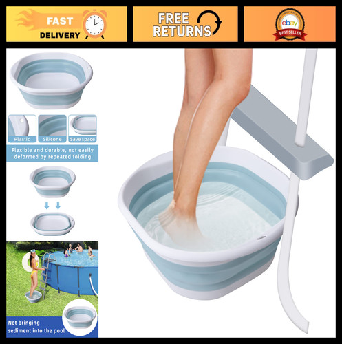 Collapsible portable pool foot - collapsible,