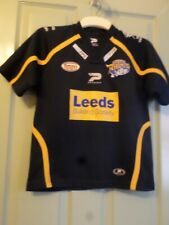 LEEDS RHINOS RUGBY LEAGUE SHIRT - 34" CHEST - TO FIT SMALL LADY OR CHILD