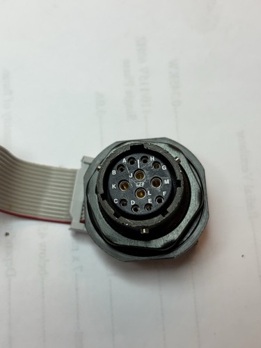 Military pin bulkhead - military, 12-pin