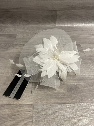 Debut white bow feather floral - debut,