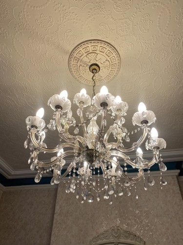 Beautiful crystal chandelier - crystal,