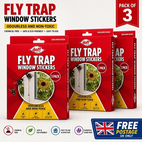 Doff fly trap window - doff, stickers