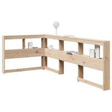 Bookcase Headboard L-Shaped 80