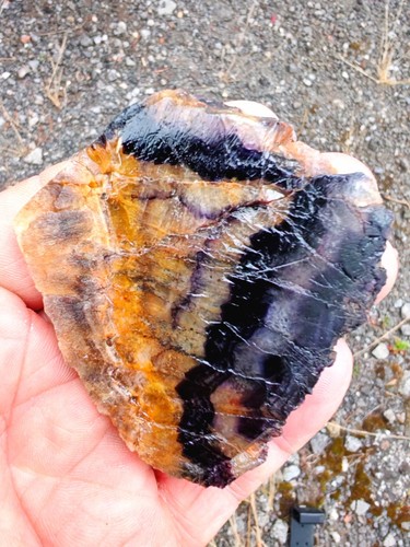 Blue john fluorite - blue,