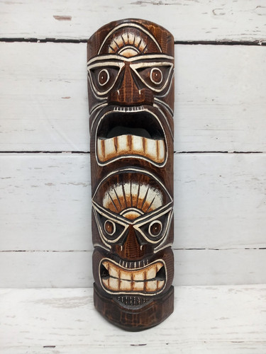 Wooden tiki mask african - tiki,