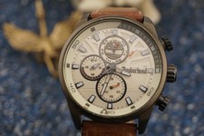 Timberland Chronograph – Beige Dial – Leather Strap