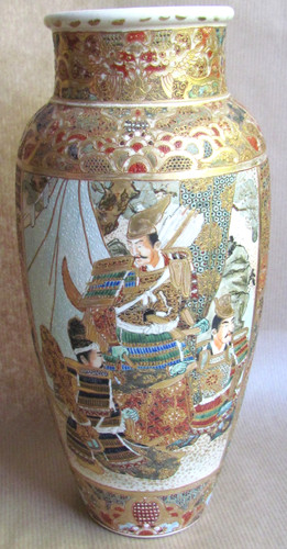 Japanese satsuma wear vase - satsuma,