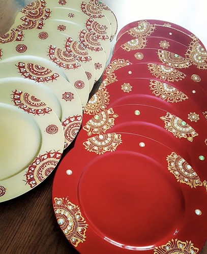 Mehndi plates - mehndi,