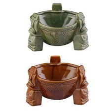 Ceramic Punch Bowl Drinkware Wine Glasses Housewarmings Gifts Tiki Bowl for