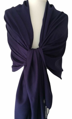 Navy pashmina ladies dark - pashmina,