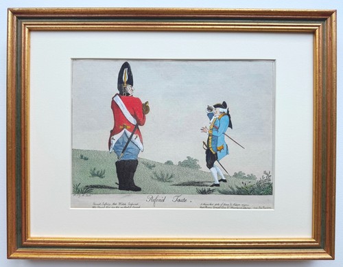 Original hand coloured 18c - coloured,