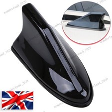 Universal Car Shark Fin Antenna Auto Roof Aerial with FM/AM Radio Signal Black