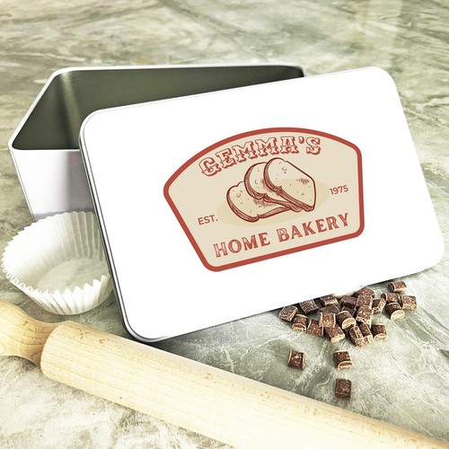 Vintage label bread slices - vintage,