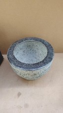 Heavy Duty 3.5kg Natural Unpolished Granite Stone Mortar and Pestle – 15cm