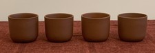 4 Small Earthenware Pots 6.5cm