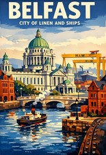 Travel Poster Belfast Northern