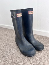 Hunter Navy Wellies Kids Size