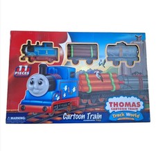 Thomas Cartoon Train Track World Set Battery Operated Toy Train Set for Kids 3