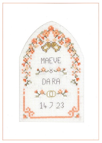 Peach wedding greetings - peach,