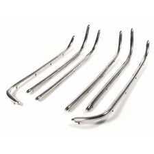 VESPA PX PE T5 CLASSIC LML POLISHED STAINLESS STEEL SET OF FLOOR BOARD RUNNERS