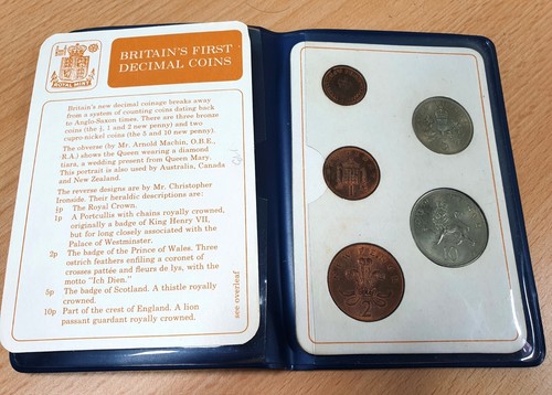 Britains first decimal - britains, coin