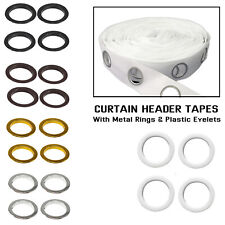 Plastic Eyelets Snap with Curtain Header Heading Tape 40mm Repair Grommet Rings