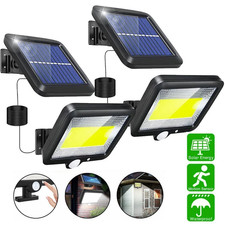 2X Solar Power LED PIR Motion