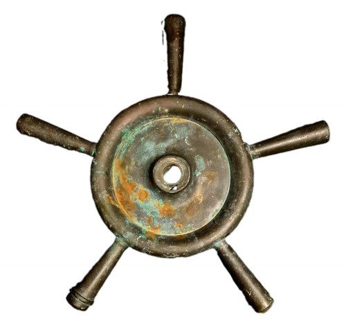 Vintage heavy bronze ships - bronze,