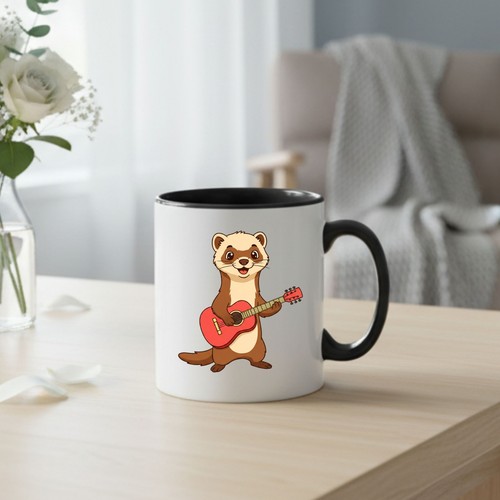 Funny ferret playing red - a,