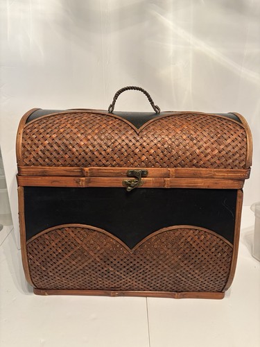 Vintage rattan wicker wood - rattan/wicker, &