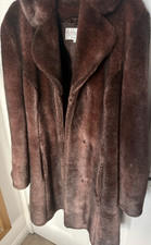 Faux fur  Brown Fur Basic Coat